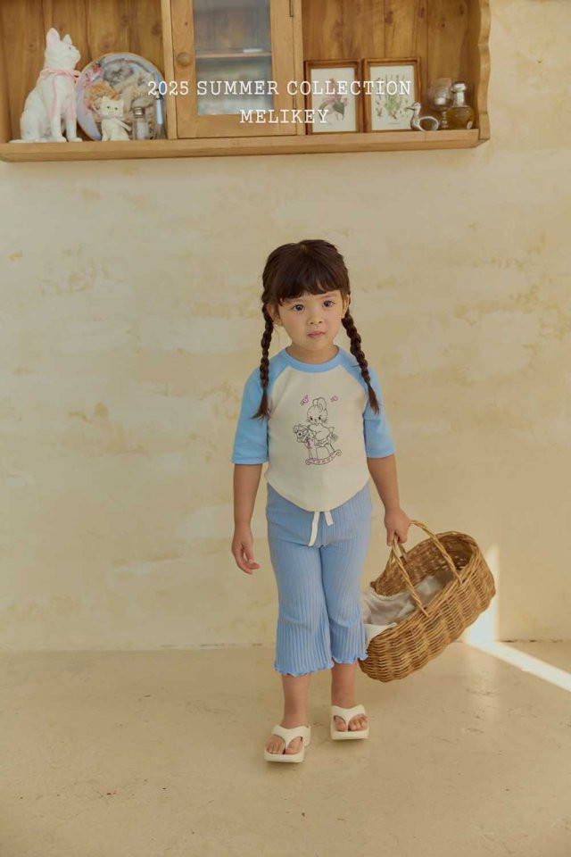 Melikey - Korean Children Fashion - #littlefashionista - Rabbit Raglan Tee - 7