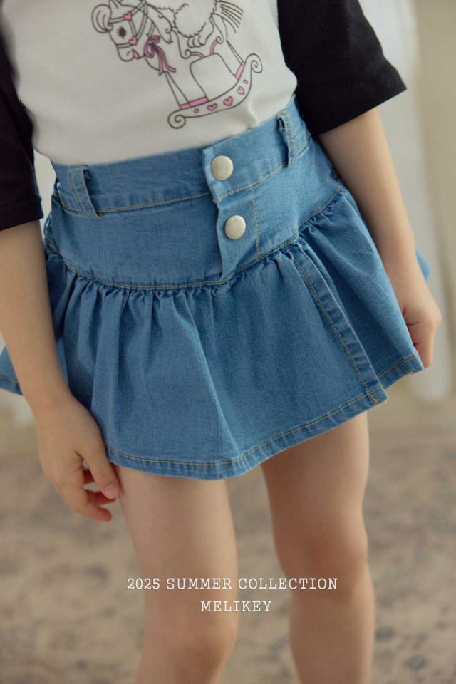 Melikey - Korean Children Fashion - #littlefashionista - Two Button Skirt Shorts - 5