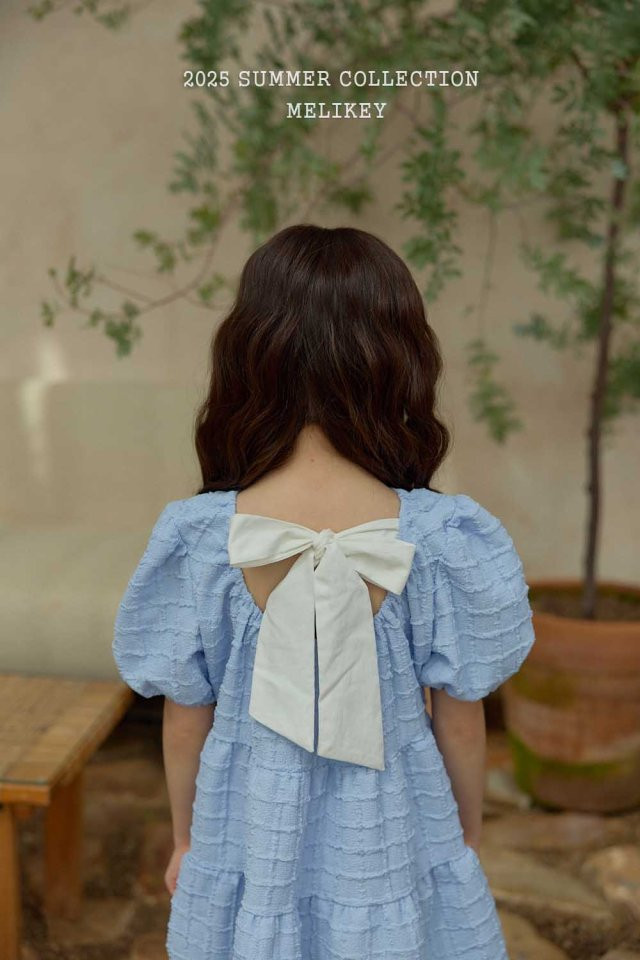 Melikey - Korean Children Fashion - #magicofchildhood - Ricco Back Ribbon One-piece - 11
