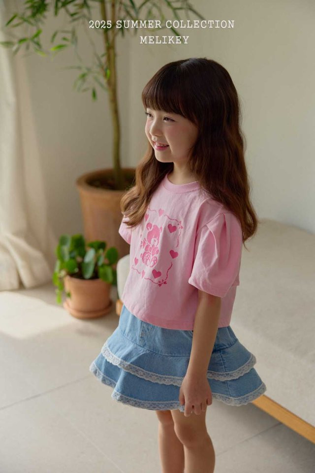 Melikey - Korean Children Fashion - #magicofchildhood - Denim Lace Cancan Skirt - 10
