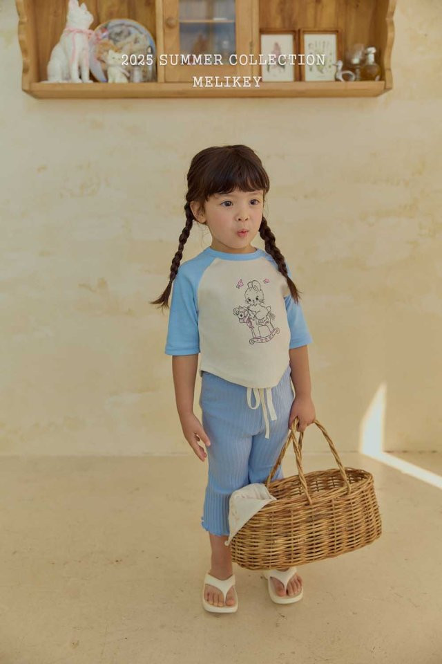 Melikey - Korean Children Fashion - #magicofchildhood - Rabbit Raglan Tee - 8