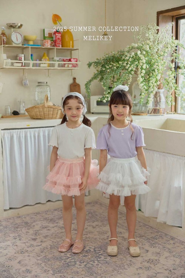 Melikey - Korean Children Fashion - #magicofchildhood - Cancan Frill Sha Skirt - 12