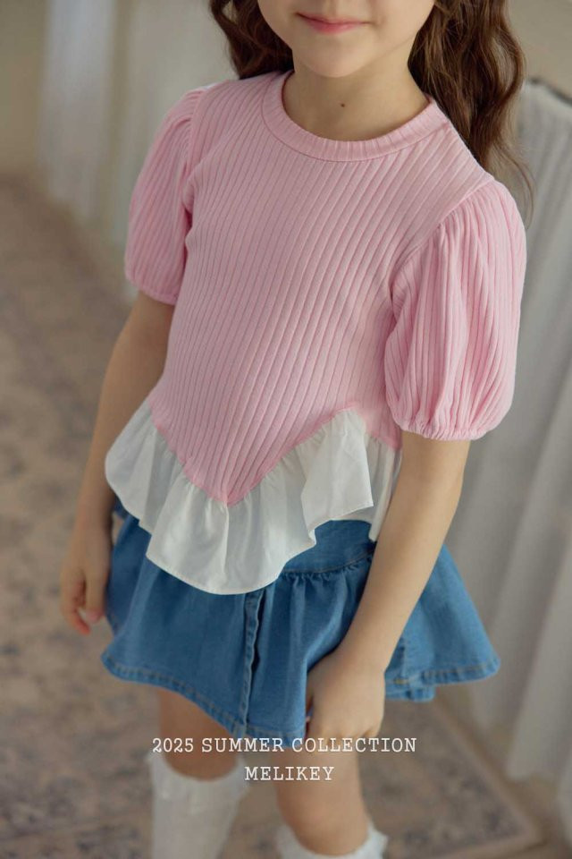Melikey - Korean Children Fashion - #magicofchildhood - Frill Puff Tee - 7