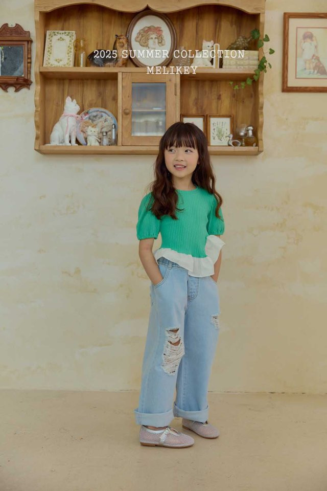Melikey - Korean Children Fashion - #minifashionista - Destroyed Jeans - 5