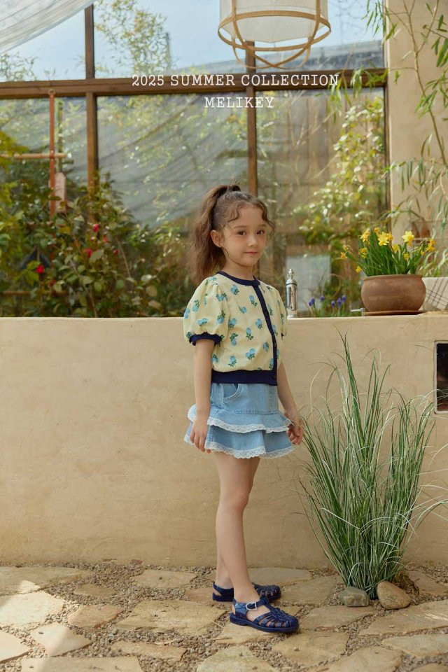 Melikey - Korean Children Fashion - #minifashionista - Denim Lace Cancan Skirt - 11