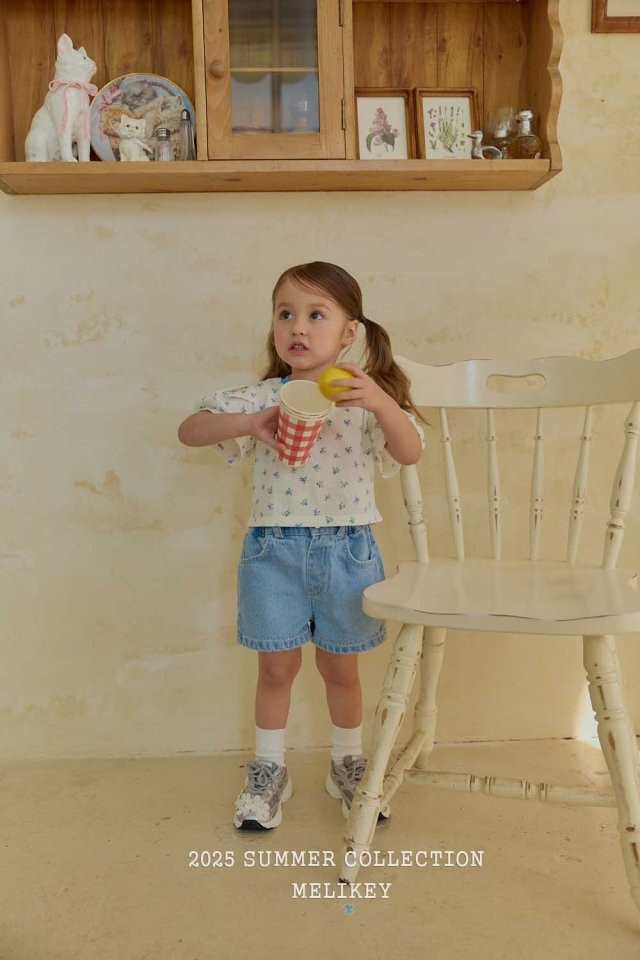 Melikey - Korean Children Fashion - #minifashionista - Embroidered Ribbon Shorts - 6