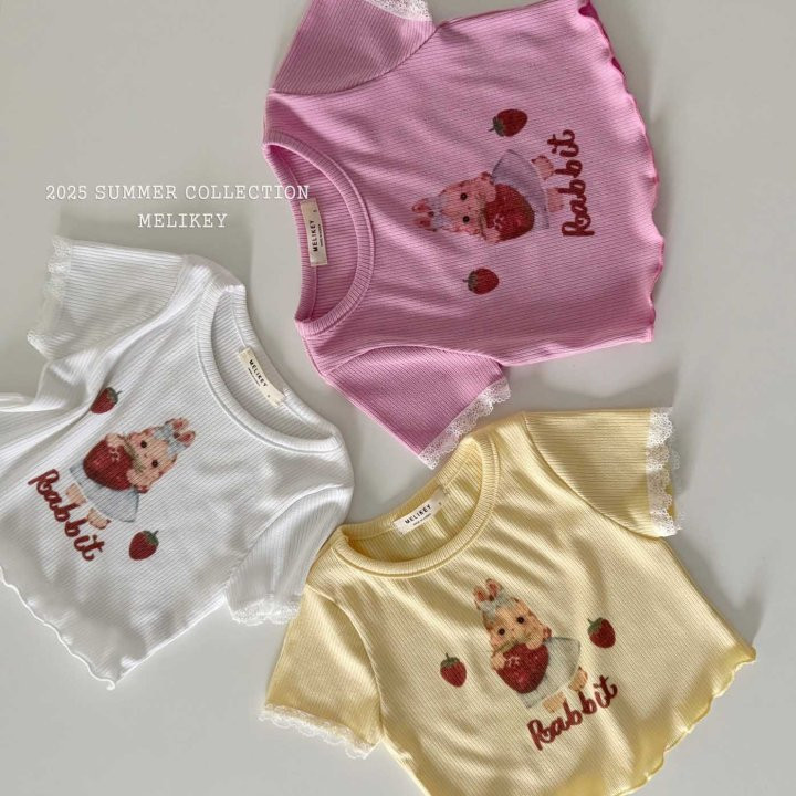 Melikey - Korean Children Fashion - #minifashionista - Sweet Rabbit Tee - 12