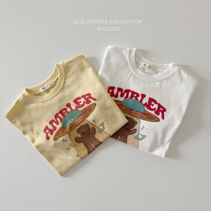 Melikey - Korean Children Fashion - #prettylittlegirls - Space Bear Tee