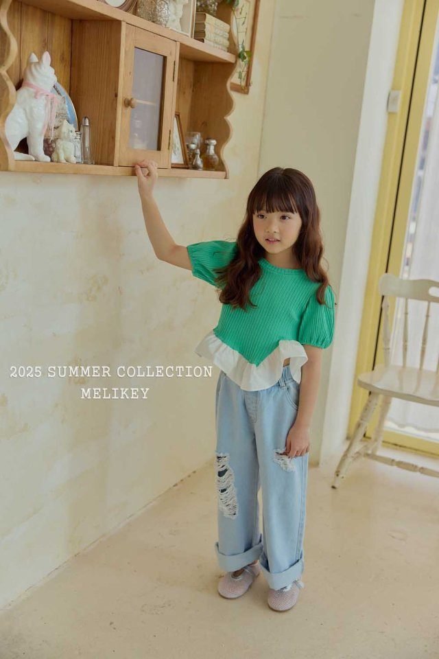 Melikey - Korean Children Fashion - #prettylittlegirls - Destroyed Jeans - 6