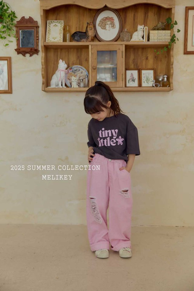 Melikey - Korean Children Fashion - #prettylittlegirls - Destroyed Jeans - 5