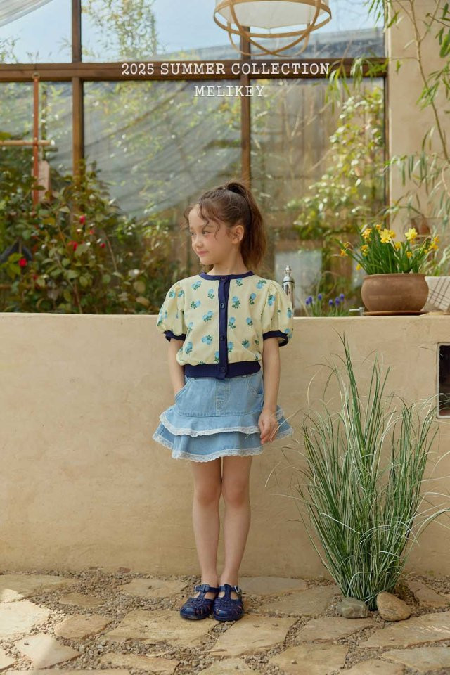Melikey - Korean Children Fashion - #prettylittlegirls - Denim Lace Cancan Skirt - 12