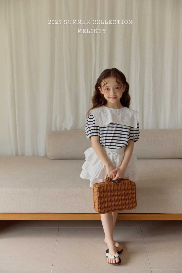 Melikey - Korean Children Fashion - #minifashionista - Marine Puff Tee - 4