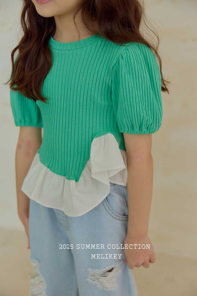 Melikey - Korean Children Fashion - #prettylittlegirls - Frill Puff Tee - 9