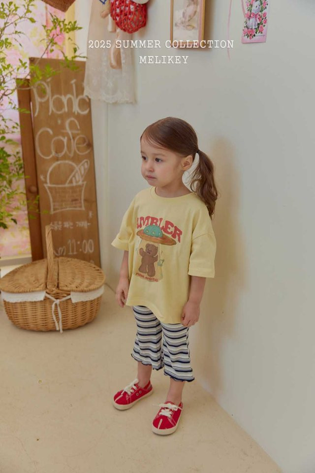 Melikey - Korean Children Fashion - #toddlerclothing - Space Bear Tee - 4