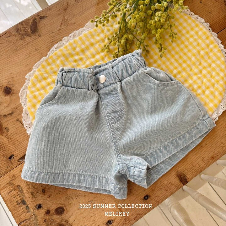Melikey - Korean Children Fashion - #stylishchildhood - Heart Denim Shorts