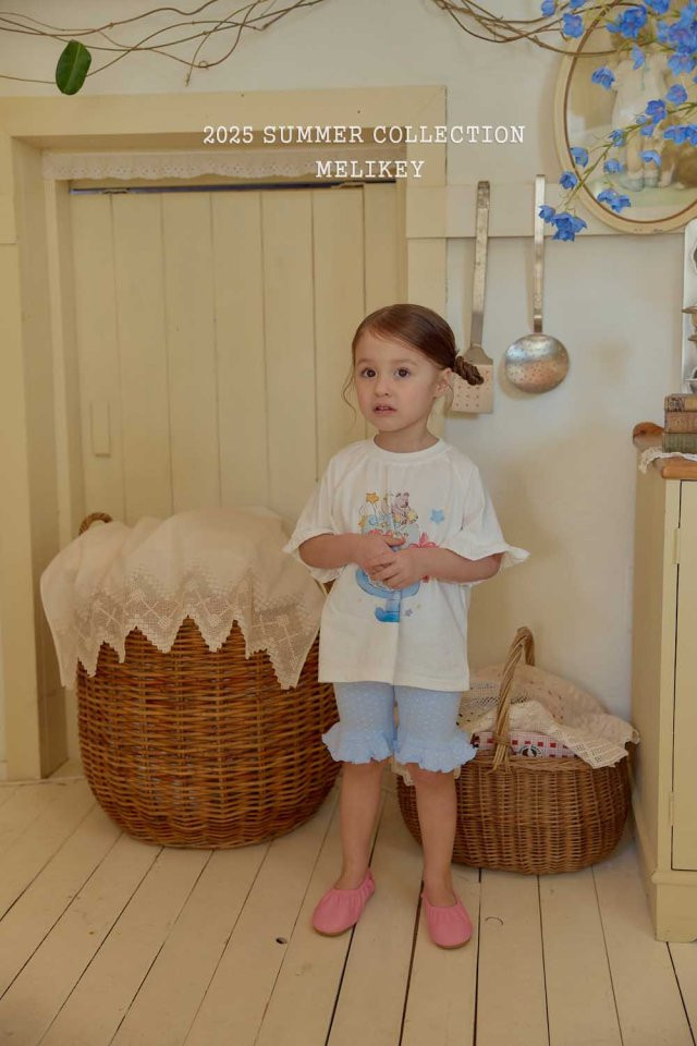 Melikey - Korean Children Fashion - #todddlerfashion - Frill Leggings - 3