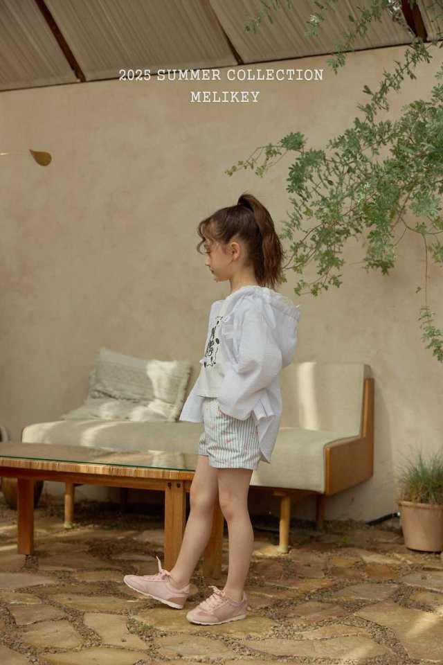 Melikey - Korean Children Fashion - #todddlerfashion - Stripe Ribbon Shorts - 7