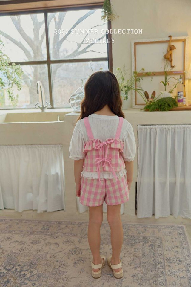 Melikey - Korean Children Fashion - #toddlerclothing - Check Vest - 7