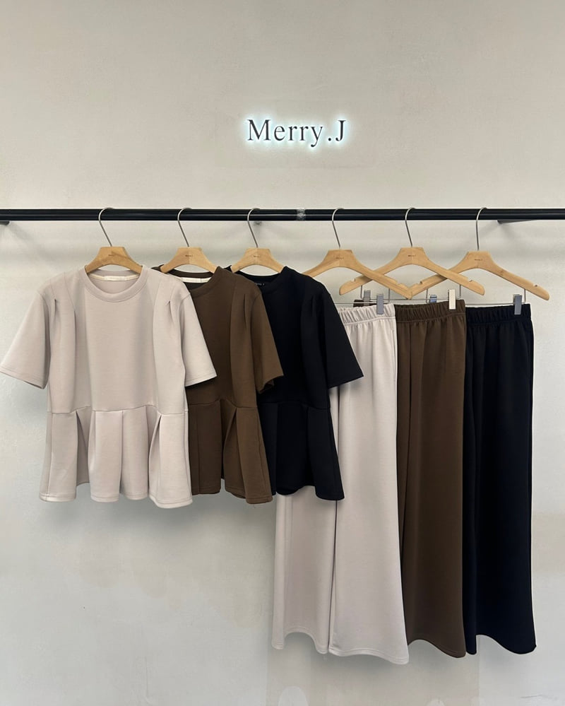 Merry J - Korean Women Fashion - #momslook - Havana Pleated Tee