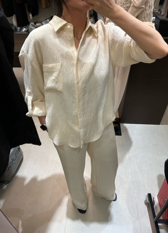 Merry J - Korean Women Fashion - #momslook - Panini Pleated Shirt - 10