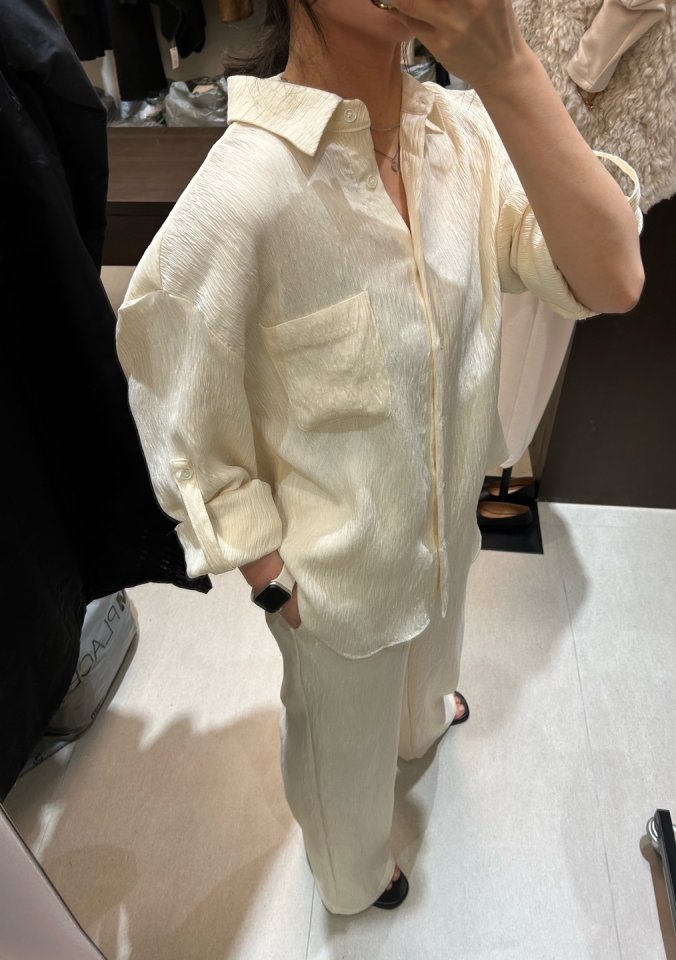 Merry J - Korean Women Fashion - #momslook - Panini Pleated Shirt - 3