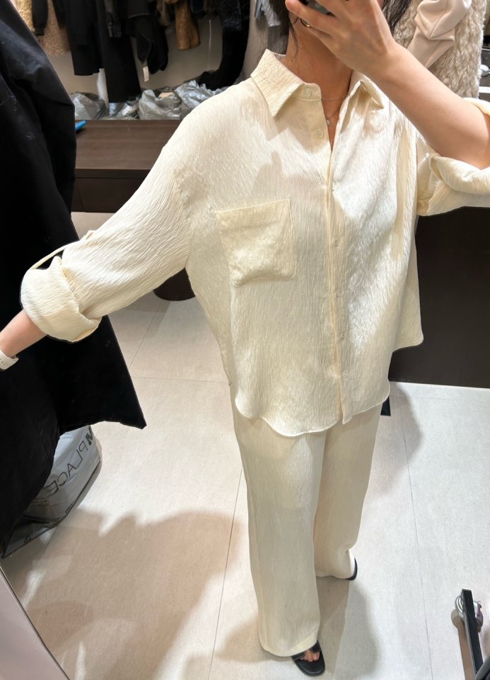 Merry J - Korean Women Fashion - #momslook - Panini Pleated Shirt - 5