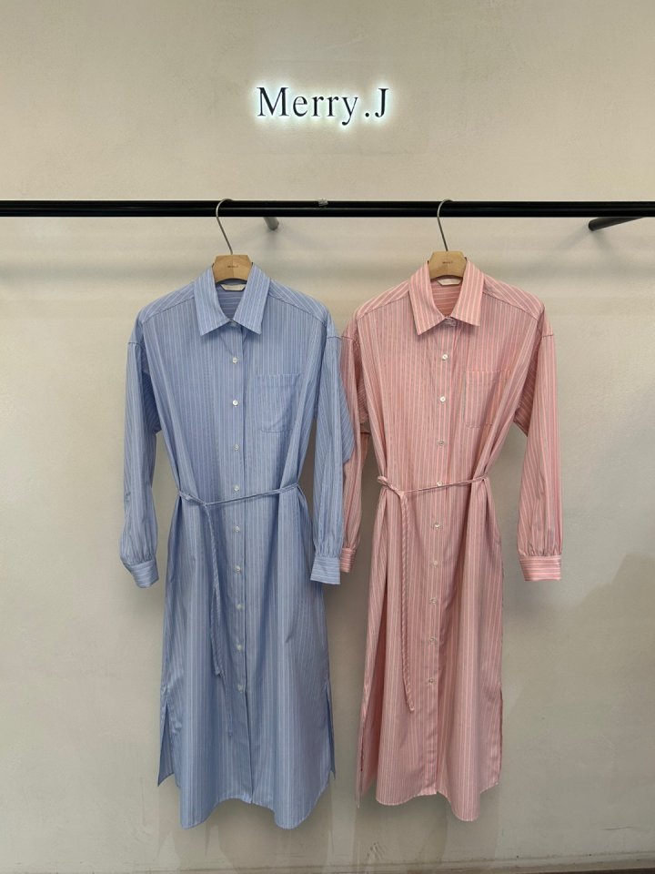 Merry J - Korean Women Fashion - #momslook - Toto Shirt One-piece