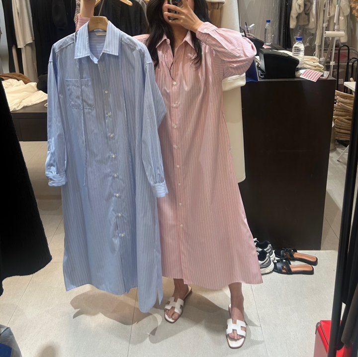 Merry J - Korean Women Fashion - #momslook - Toto Shirt One-piece - 4