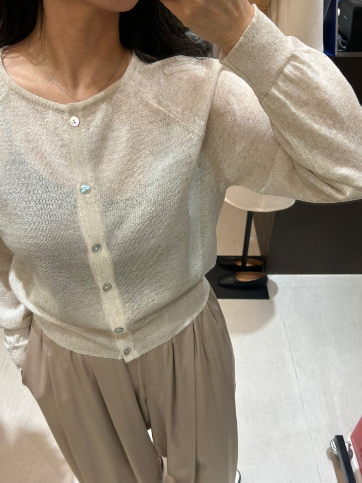 Merry J - Korean Women Fashion - #momslook - Milky Linen Cardigan - 7