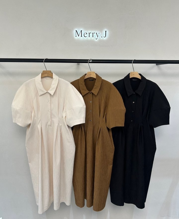 Merry J - Korean Women Fashion - #momslook - Leme Pleats One-piece