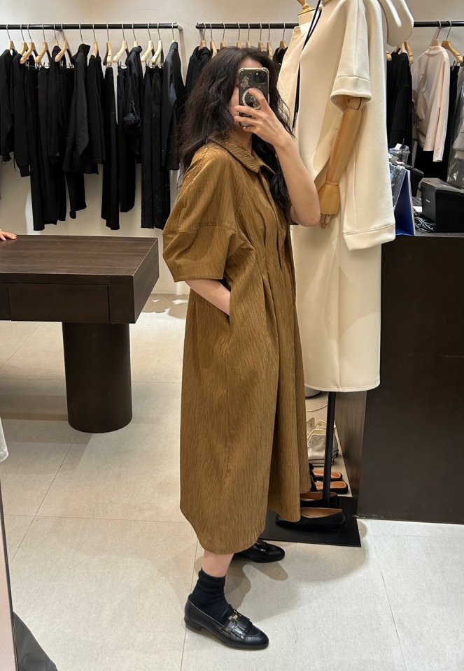 Merry J - Korean Women Fashion - #momslook - Leme Pleats One-piece - 2