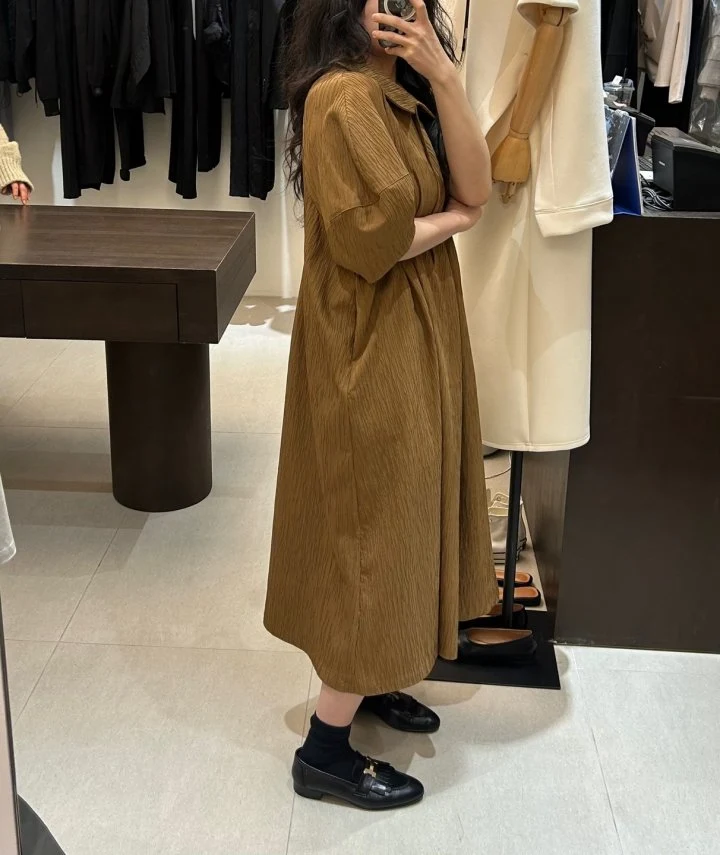 Merry J - Korean Women Fashion - #momslook - Leme Pleats One-piece - 3