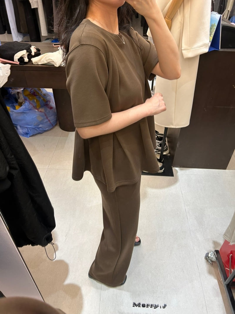 Merry J - Korean Women Fashion - #momslook - Havana Pleated Tee - 4