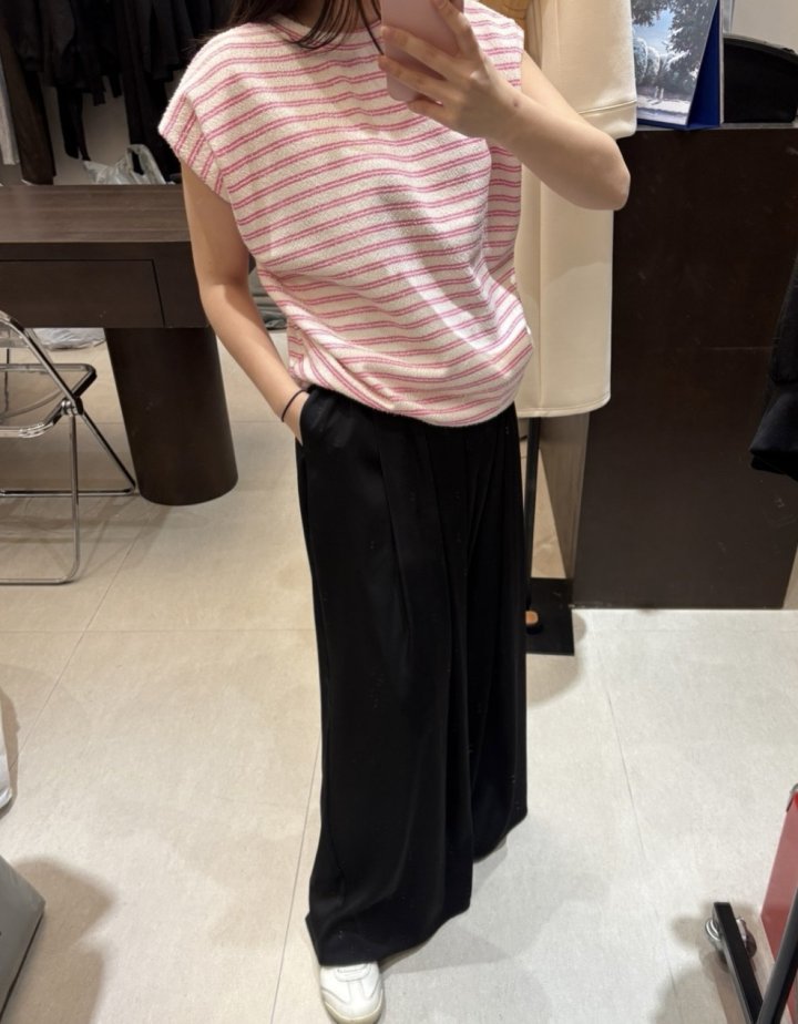 Merry J - Korean Women Fashion - #womensfashion - Stripe Er Tee - 5