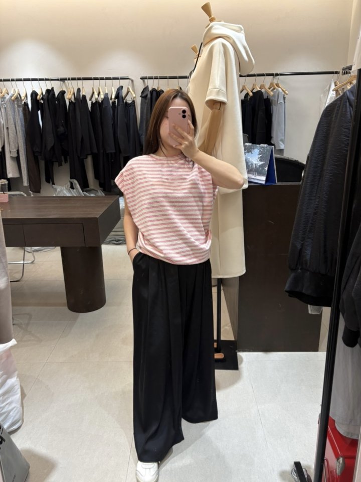 Merry J - Korean Women Fashion - #womensfashion - Stripe Er Tee - 7