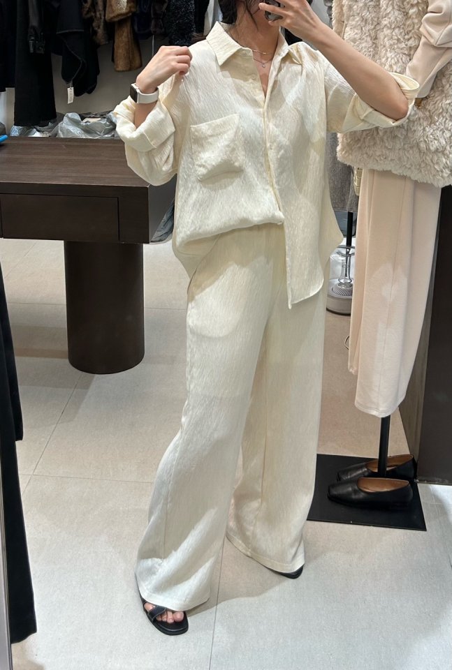 Merry J - Korean Women Fashion - #womensfashion - Panini Pleated Shirt - 6