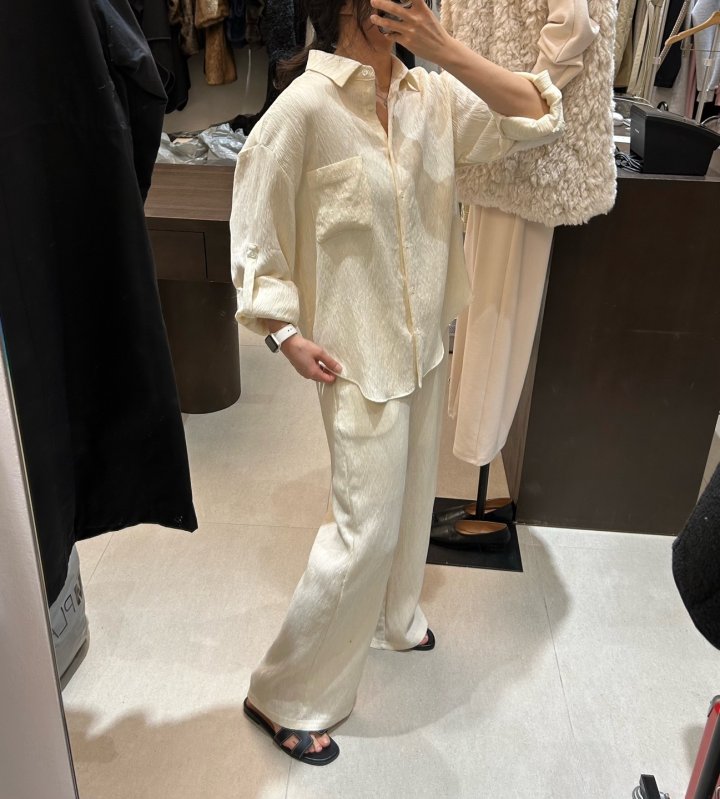 Merry J - Korean Women Fashion - #womensfashion - Panini Pleated Shirt - 8