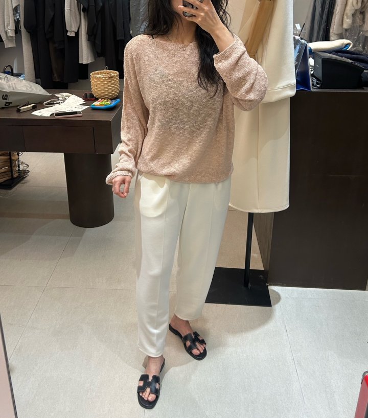 Merry J - Korean Women Fashion - #womensfashion - Alpha Boat Neck Knit - 10