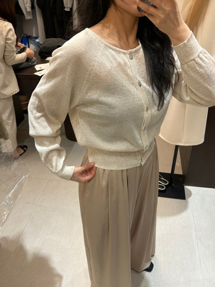 Merry J - Korean Women Fashion - #womensfashion - Milky Linen Cardigan - 10