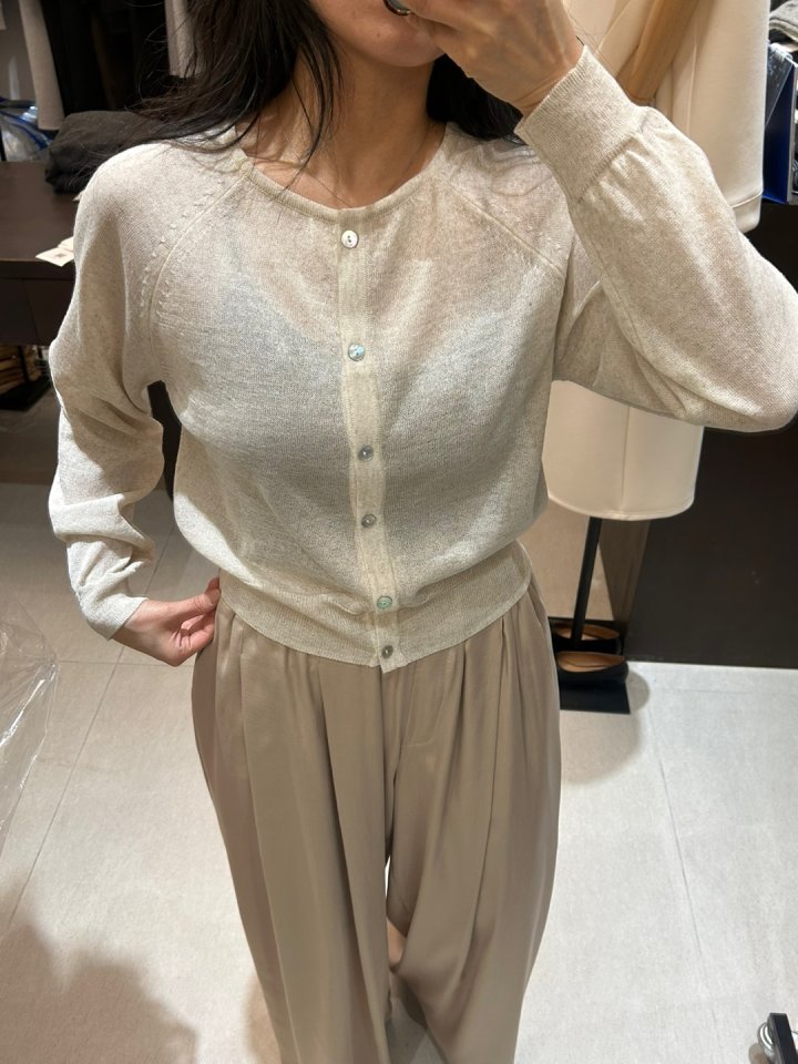 Merry J - Korean Women Fashion - #womensfashion - Milky Linen Cardigan - 2