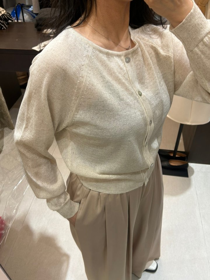 Merry J - Korean Women Fashion - #womensfashion - Milky Linen Cardigan - 8
