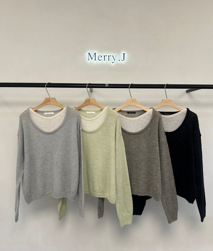 Merry J - Korean Women Fashion - #womensfashion - Weasel Raglan Knit