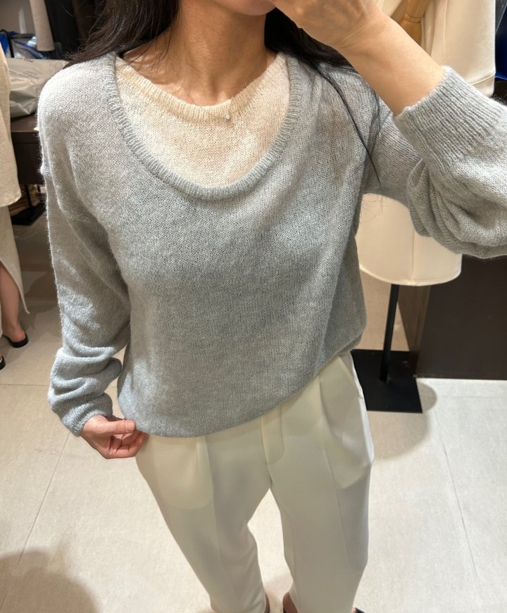Merry J - Korean Women Fashion - #womensfashion - Weasel Raglan Knit - 11