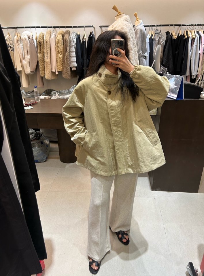 Merry J - Korean Women Fashion - #momslook - Toy Half Trench Jacket - 4