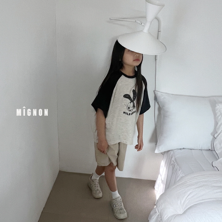 Mignon - Korean Children Fashion - #childofig - Animal Raglan Tee - 5