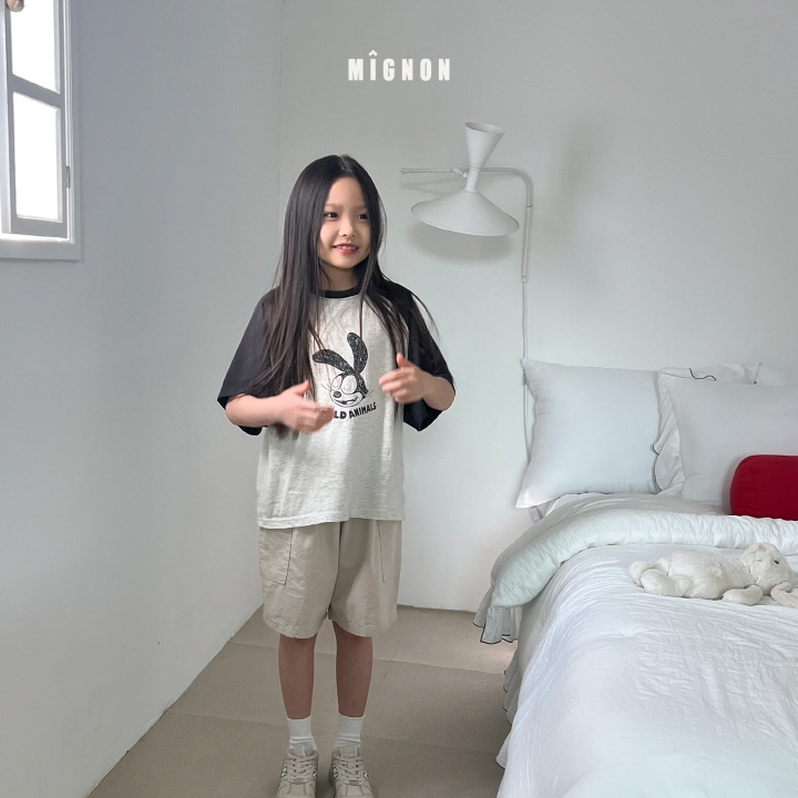 Mignon - Korean Children Fashion - #childrensboutique - Animal Raglan Tee - 6