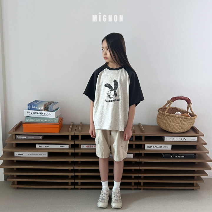 Mignon - Korean Children Fashion - #designkidswear - Animal Raglan Tee - 7