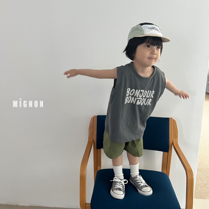 Mignon - Korean Children Fashion - #discoveringself - Pigment Sleeveless Tee - 5