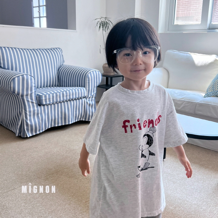 Mignon - Korean Children Fashion - #kidsshorts - Friends Long Tee - 9