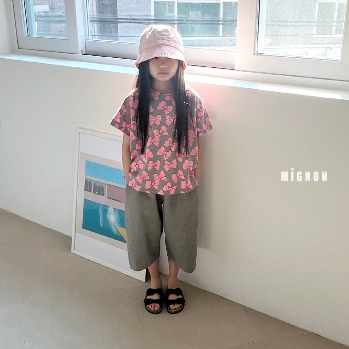Mignon - Korean Children Fashion - #kidsshorts - Ribbon Tee - 6